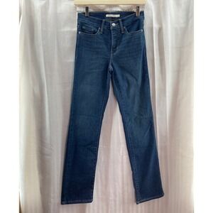 Levi Strauss Co 314 Shaping Straight Dark Wash Jeans Women's Size 26